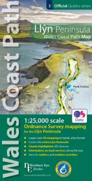 Cover image for 9781908632609 - Llyn Peninsula Coast Path Map (WCP)