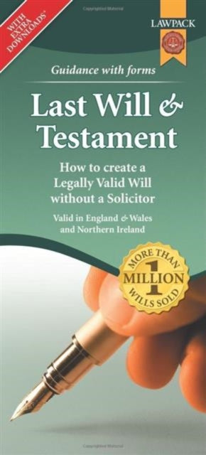 Cover image for 9781909104327 - Last Will & Testament Form Pack