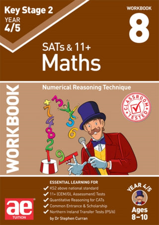 Cover image for 9781910106402 - KS2 Maths Year 4/5 Workbook 8