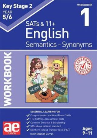 Cover image for 9781910106495 - KS2 Semantics Year 5/6 Workbook 1 - Synonyms