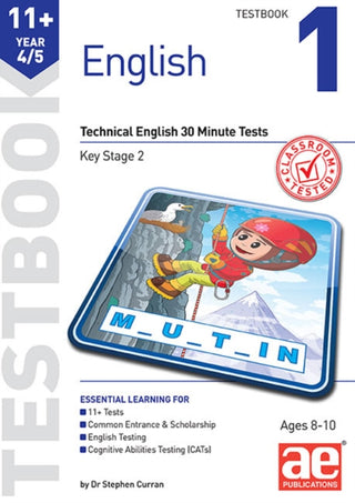 Cover image for 9781910106617 - 11+ English Year 4/5 Testbook 1