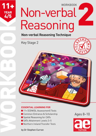 Cover image for 9781910106686 - 11+ Non-verbal Reasoning Year 4/5 Workbook 2