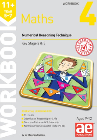 Cover image for 9781910106730 - 11+ Maths Year 5-7 Workbook 4