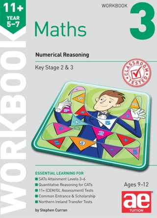 Cover image for 9781910106785 - 11+ Maths Year 5-7 Workbook 3