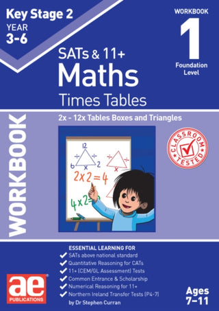 Cover image for 9781910106952 - KS2 Times Tables Workbook 1