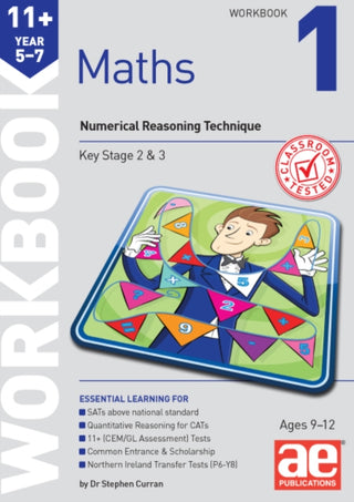 Cover image for 9781910107010 - 11+ Maths Year 5-7 Workbook 1