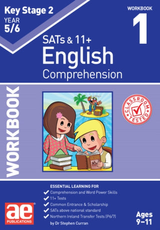 Cover image for 9781910107225 - KS2 English Comprehension Year 5/6 Workbook 1