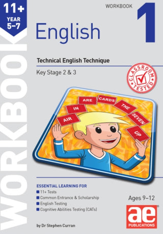 Cover image for 9781910107386 - 11+ English Year 5-7 Workbook 1
