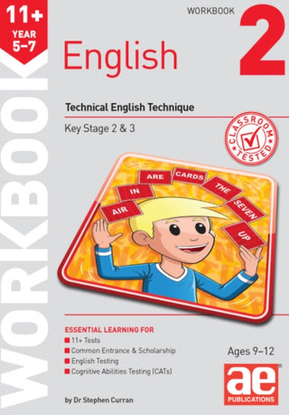 Cover image for 9781910107393 - 11+ English Year 5-7 Workbook 2