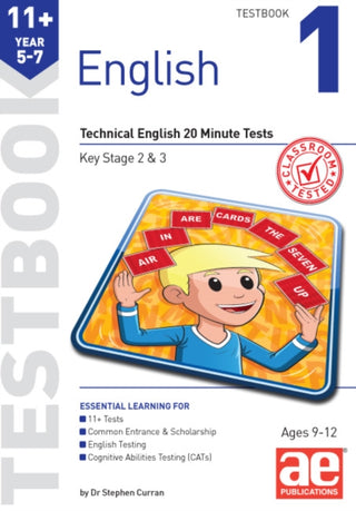 Cover image for 9781910107409 - 11+ English Year 5-7 Testbook 1