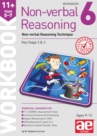 Cover image for 9781910107713 - 11+ Non-verbal Reasoning Year 5-7 Workbook 6