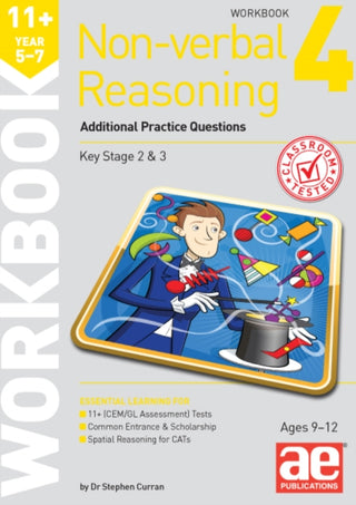 Cover image for 9781910107737 - 11+ Non-verbal Reasoning Year 5-7 Workbook 4