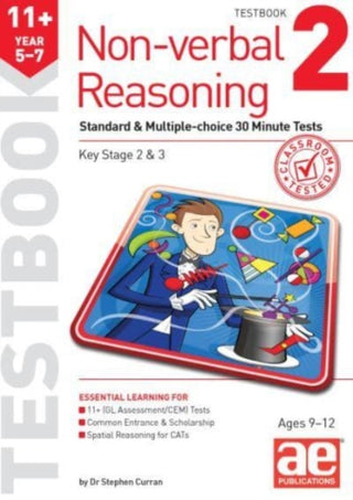 Cover image for 9781910107768 - 11+ Non-verbal Reasoning Year 5-7 Testbook 2