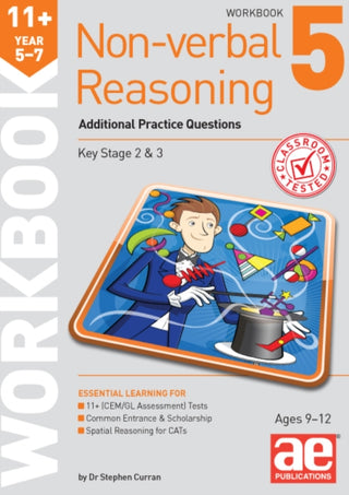 Cover image for 9781910107799 - 11+ Non-verbal Reasoning Year 5-7 Workbook 5