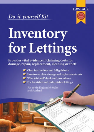 Cover image for 9781910143261 - Lawpack Inventory for Lettings DIY Kit