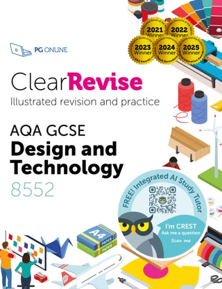 Cover image for 9781910523247 - ClearRevise AQA GCSE Design and Technology 8552