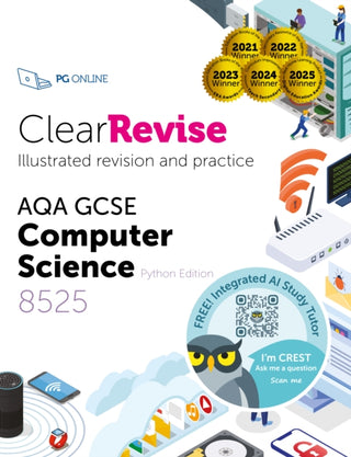 Cover image for 9781910523254 - ClearRevise AQA GCSE Computer Science 8525