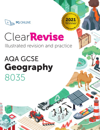 Cover image for 9781910523308 - ClearRevise AQA GCSE Geography 8035