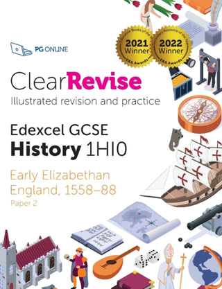 Cover image for 9781910523438 - ClearRevise Edexcel GCSE History 1HI0 Early Elizabethan England