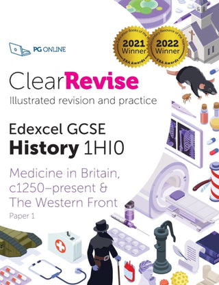 Cover image for 9781910523445 - ClearRevise Edexcel GCSE History 1HI0 Medicine in Britain