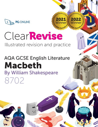 Cover image for 9781910523469 - ClearRevise AQA GCSE English Literature: Shakespeare, Macbeth
