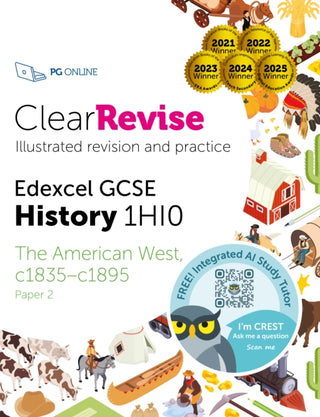 Supplemental image for 9781910523865 - ClearRevise Edexcel GCSE 1HI0 American West c1835-c1895 Paper 2