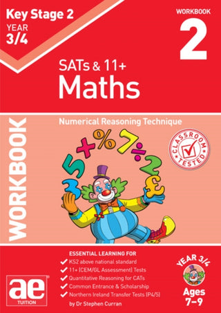 Cover image for 9781911553229 - KS2 Maths Year 3/4 Workbook 2