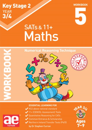 Cover image for 9781911553250 - KS2 Maths Year 3/4 Workbook 5
