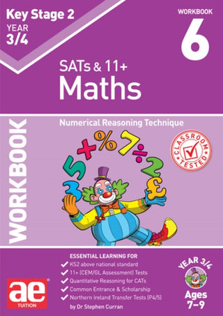 Cover image for 9781911553267 - KS2 Maths Year 3/4 Workbook 6