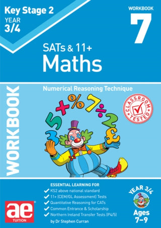 Cover image for 9781911553274 - KS2 Maths Year 3/4 Workbook 7