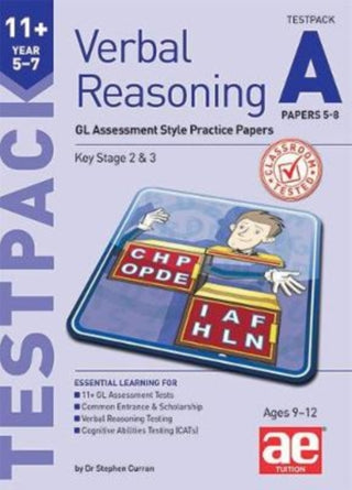 Supplemental image for 9781911553328 - 11+ Verbal Reasoning Year 5-7 GL & Other Styles Testpack A Papers 5-8
