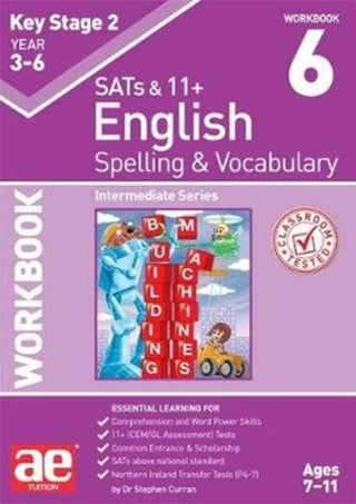 Cover image for 9781911553427 - KS2 Spelling & Vocabulary Workbook 6