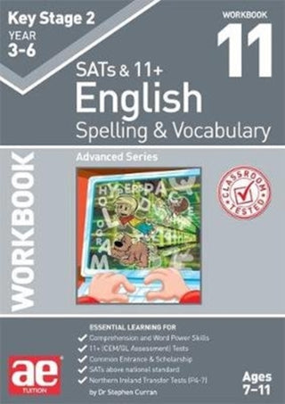 Cover image for 9781911553472 - KS2 Spelling & Vocabulary Workbook 11