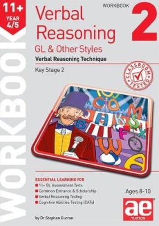 Cover image for 9781911553502 - 11+ Verbal Reasoning Year 4/5 GL & Other Styles Workbook 2