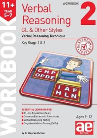 Cover image for 9781911553618 - 11+ Verbal Reasoning Year 5-7 GL & Other Styles Workbook 2