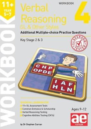 Cover image for 9781911553632 - 11+ Verbal Reasoning Year 5-7 GL & Other Styles Workbook 4