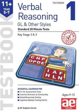 Cover image for 9781911553656 - 11+ Verbal Reasoning Year 5-7 GL & Other Styles Testbook 1