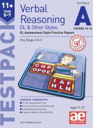 Cover image for 9781911553717 - 11+ Verbal Reasoning Year 5-7 GL & Other Styles Testpack A Papers 13-16