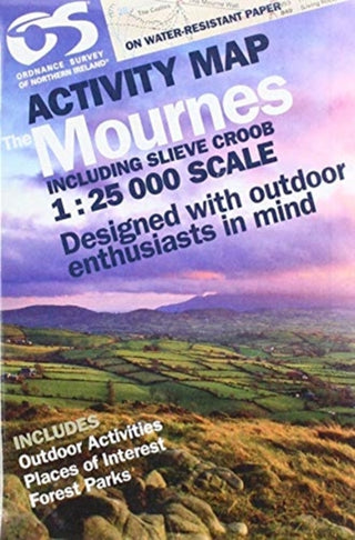 Supplemental image for 9781911643029 - OSNI 1:25000 Mournes Activity Including Slieve Croob
