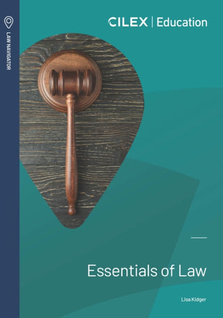 Cover image for 9781911713784 - Essentials of Law