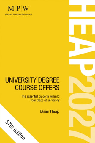 Cover image for 9781911759010 - HEAP 2027: University Degree Course Offers