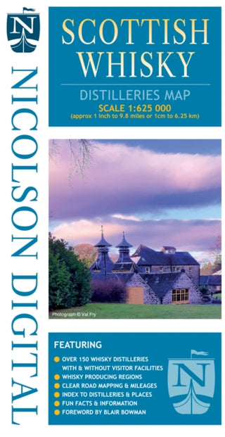 Cover image for 9781912046560 - Nicolson Digital Scottish Whisky Distilleries Map