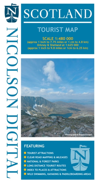 Cover image for 9781912046966 - Nicolson Scotland Tourist Map
