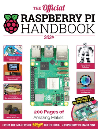 Cover image for 9781912047338 - The Official Raspberry Pi Handbook