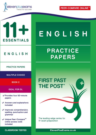 Cover image for 9781912364015 - 11+ Essentials English Practice Papers Book 2