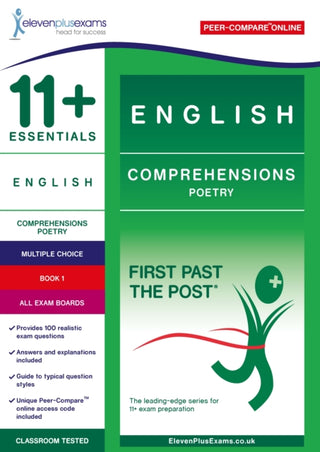 Cover image for 9781912364237 - 11+ Essentials English Comprehensions: Poetry Book 1