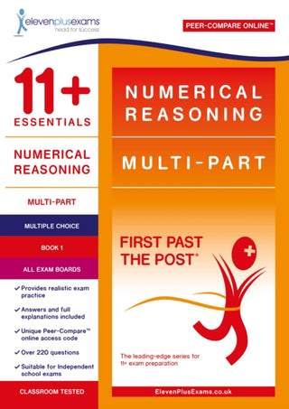 Cover image for 9781912364367 - 11+ Essentials Numerical Reasoning: Multi-Part Book 1 – Multiple Choice