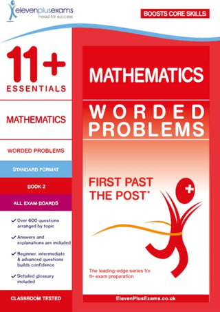 Cover image for 9781912364466 - 11+ Essentials Mathematics: Worded Problems Book 2