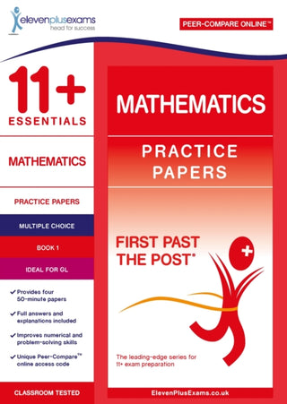 Cover image for 9781912364480 - 11+ Essentials Mathematics Practice Papers Book 1