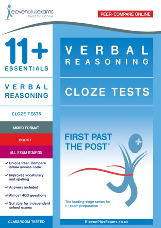 Cover image for 9781912364602 - 11+ Essentials Verbal Reasoning: Cloze Tests Book 1